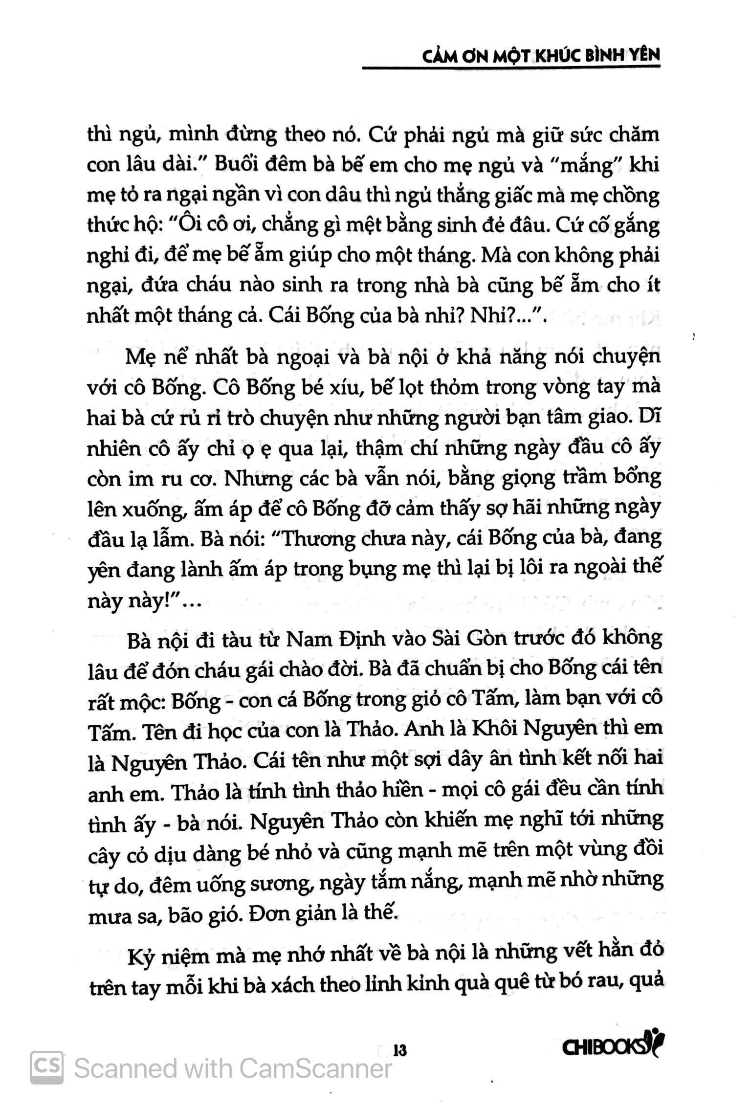 Cảm Ơn Một Khúc Bình Yên