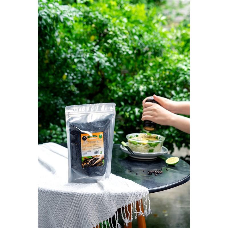 Tiêu đen hạt tuyệt trùng ngon dạng túi 500g - Xuất khẩu trực tiếp, không chất bảo quản, tạo màu, tạo mùi