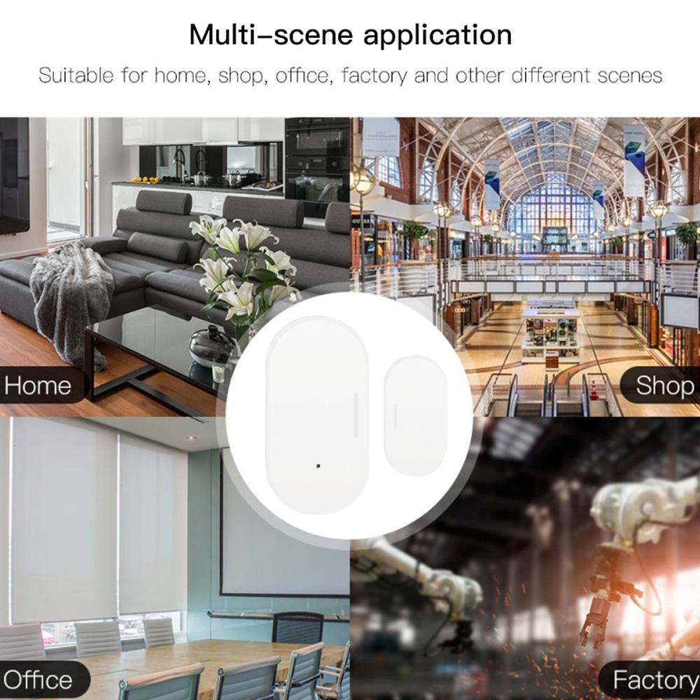 Smart Door and Window Sensor Zigbee Wireless Connection Door Open/Closed Detector Work With Tuya Smart Life App Alexa Google Assistant