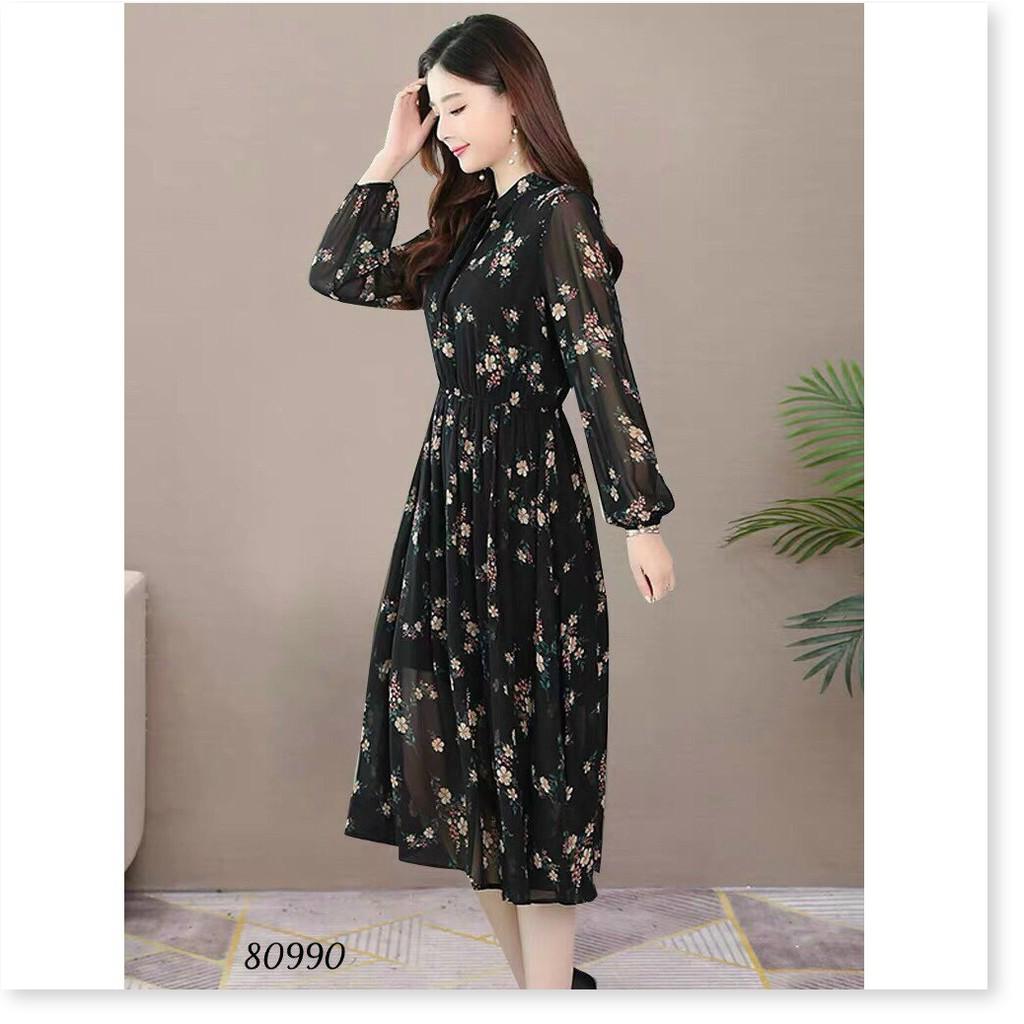 ĐẦM VOAN LỤA HOA DỰ TIỆC DÀNH CHO CÁC QUÝ CÔ THỜI TRANG NEMO36 STORE