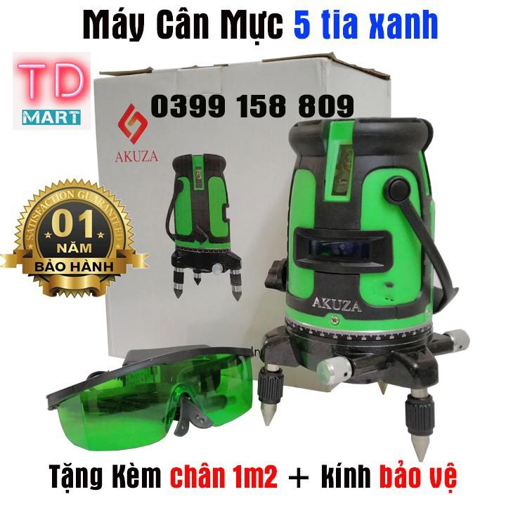 Máy Cân Mực laser 5 tia xanh (Tặng chân 1m2 &amp; kính)