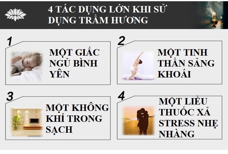 Thác khói trầm hương, thác trầm CAO CẤP  Phật toạ thác sen + 20 nụ trầm hương