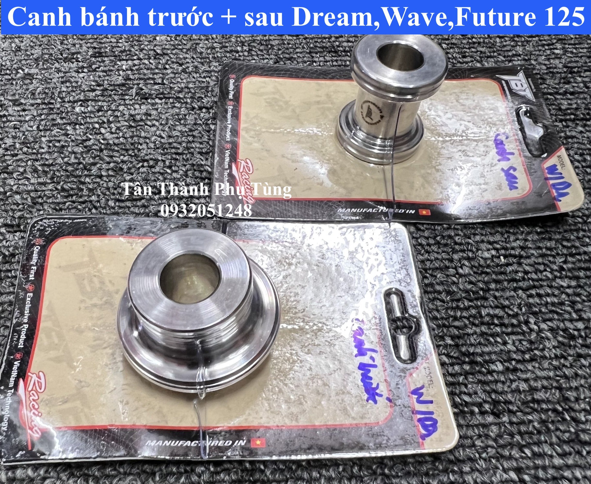 Canh bánh trước, sau dành cho Dream, Wave , Future 125 Inox 304 TBT