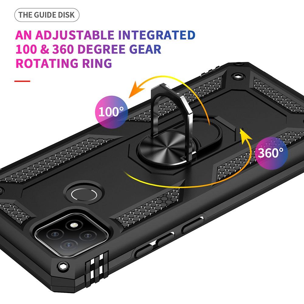 Ốp lưng cho Oppo A15 chống sốc 2 lớp kèm nhẫn iring làm giá đỡ
