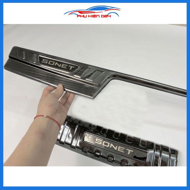 Ốp chống trầy cốp Sonet 2021-2022-2023 Vân Titan trang trí bảo vệ xe
