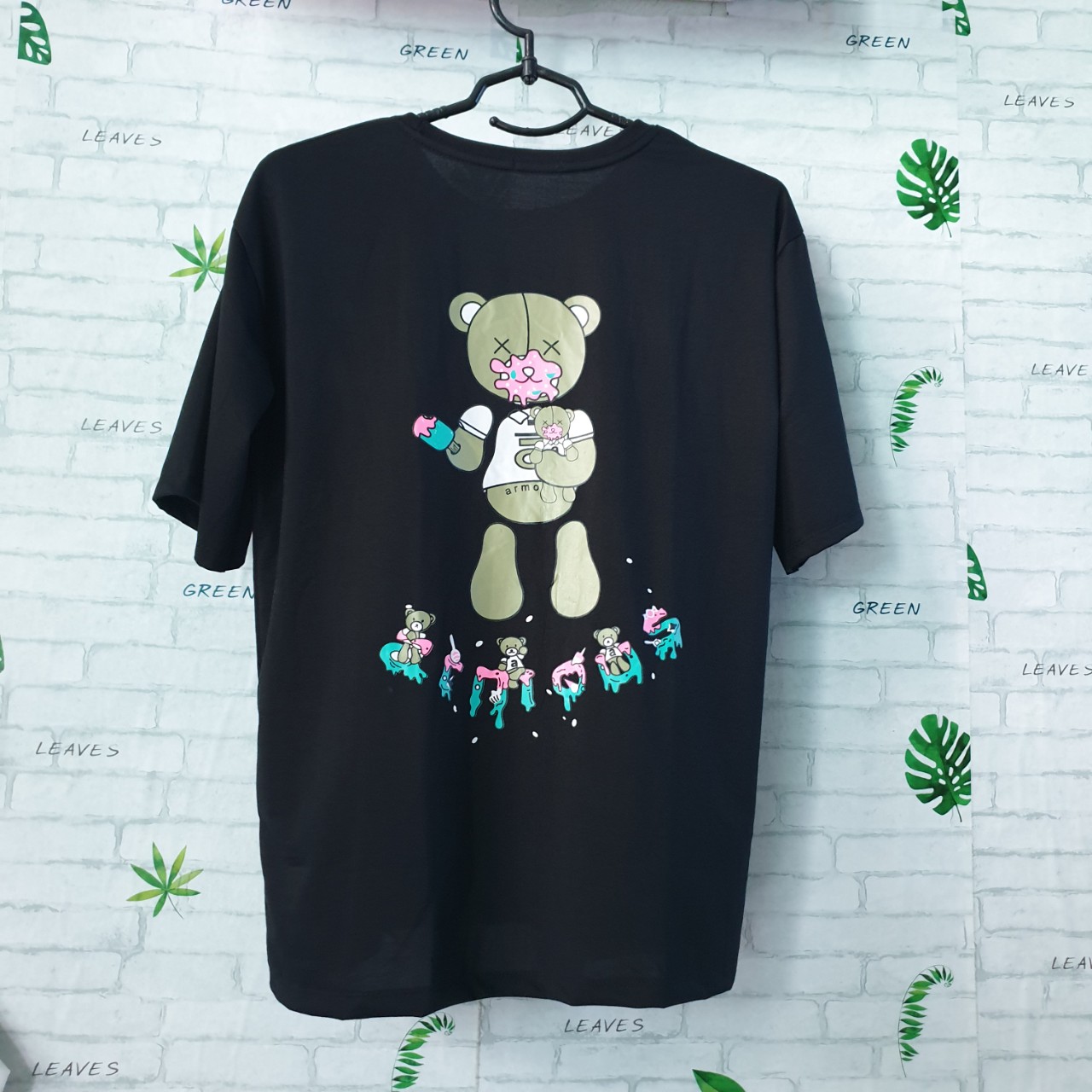 [ÁO THUN HOT TREND] ÁO THUN UNISEX TAY LỠ PHOM RỘNG NAM NỮ Hot Trend 2020- ÁO GẤU BÔNG- Free size 40-75kg - ALOHA STYLE - Chất liệu vải thấm hút tốt, thoải mái vận động