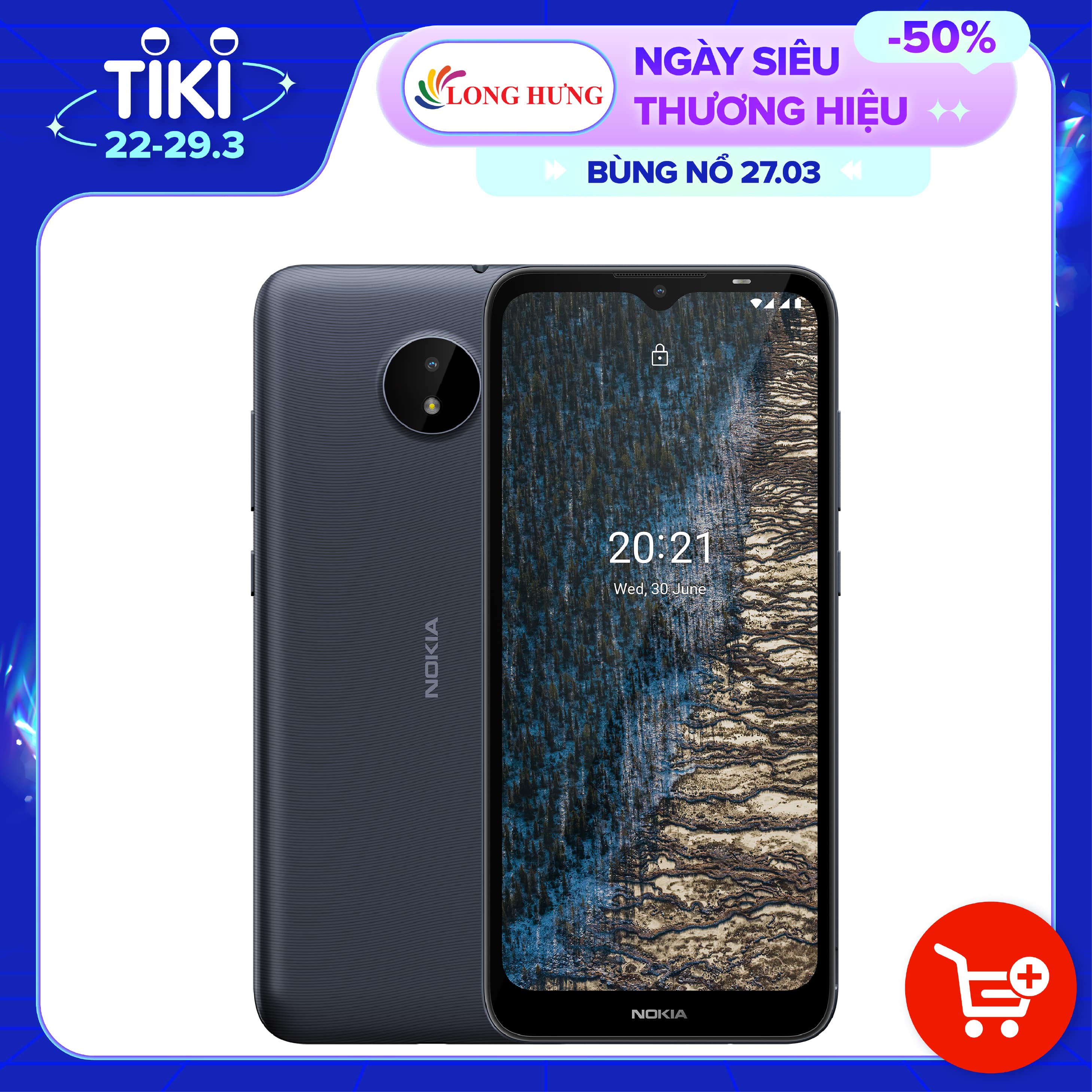 Điện thoại Nokia C20 2GB/32GB - Hàng chính hãng