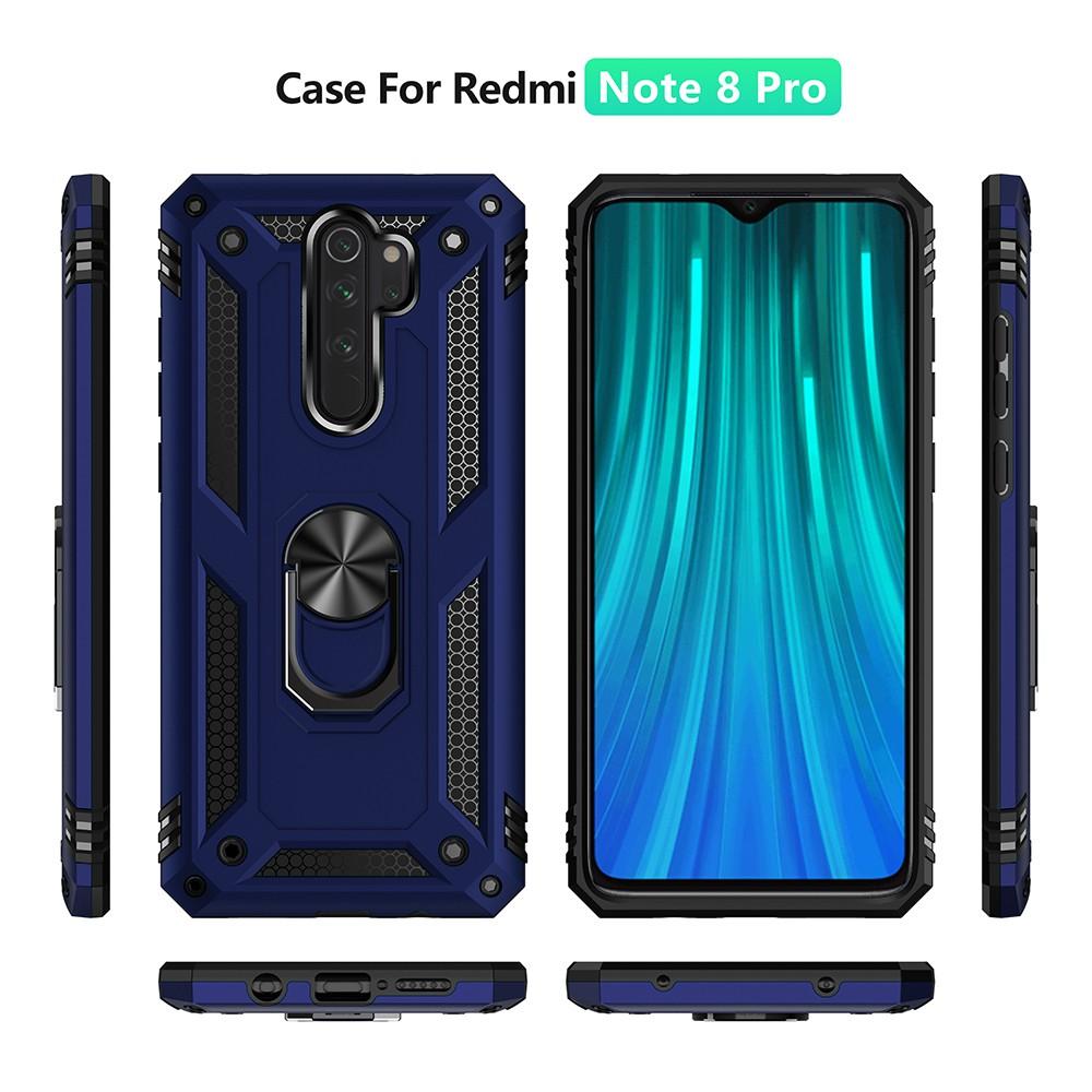 Ốp lưng cho Xiaomi Redmi Note 8 Pro chống sốc 2 lớp kèm nhẫn iring làm giá đỡ