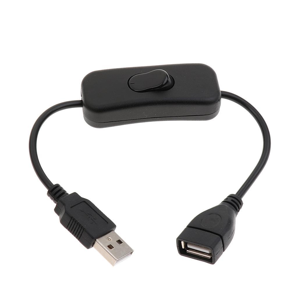 USB Male to Female Extension Cable With ON/OFF Switch Toggle Power Control