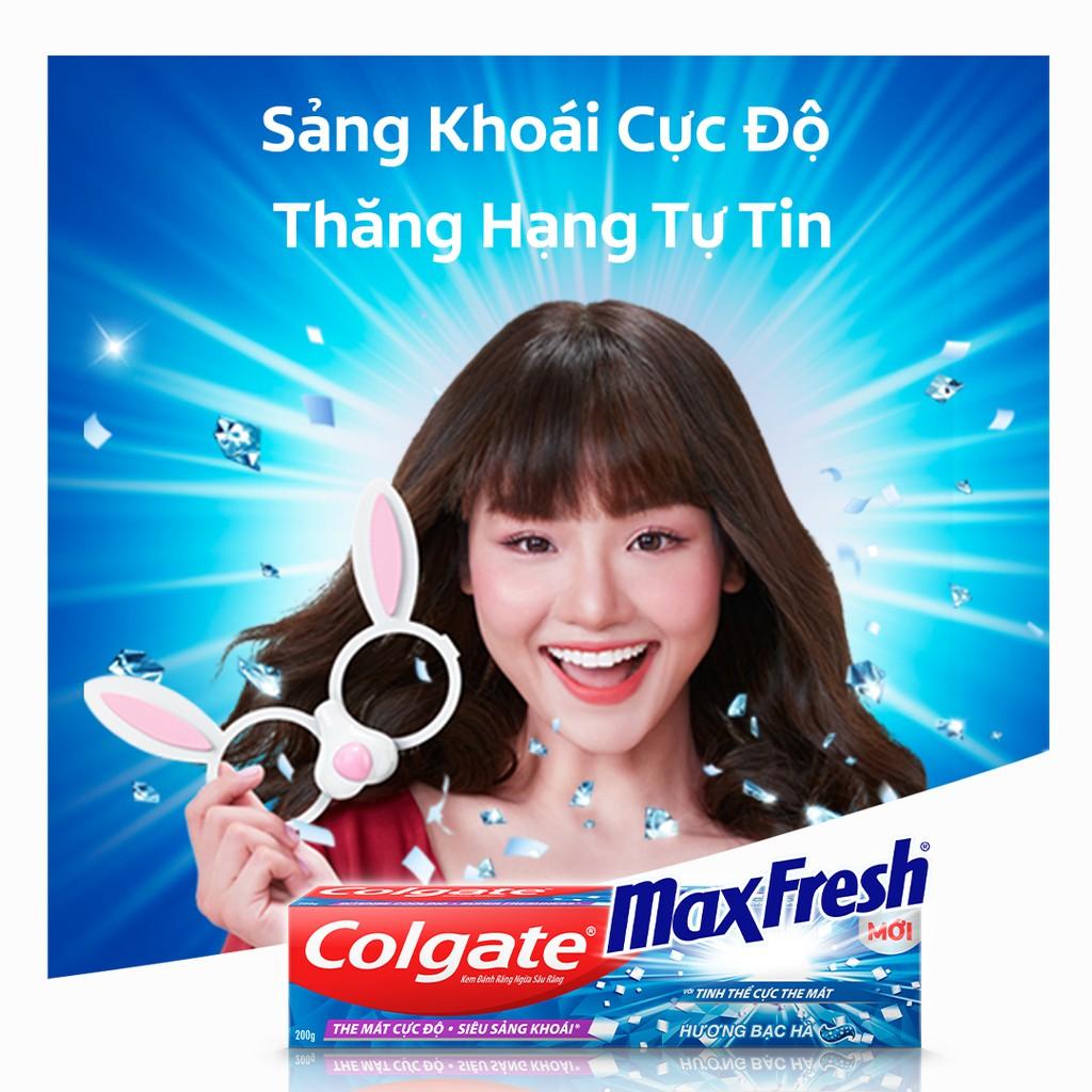 Hộp đôi kem đánh răng Colgate Maxfresh Twin bạc hà 175g/ tuýp