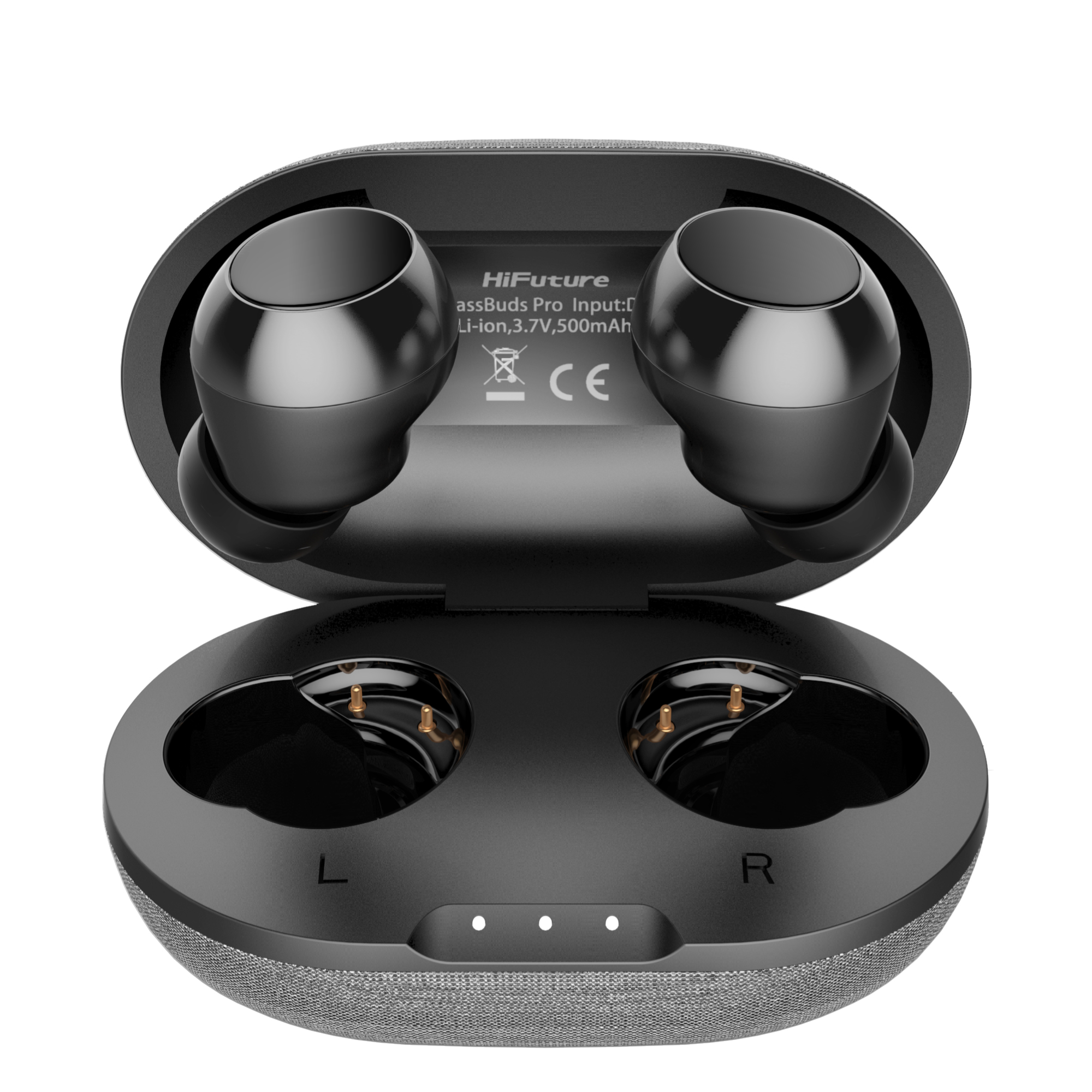 Tai nghe Bluetooth 5.0 - Tai nghe TWS - BassBuds Pro - HiFuture - Qualcomm Chipset - Soft Bass Acoustic/Stereo/Touch Control/IPX6/Up to 27hr/Auto connect (Hàng chính hãng)