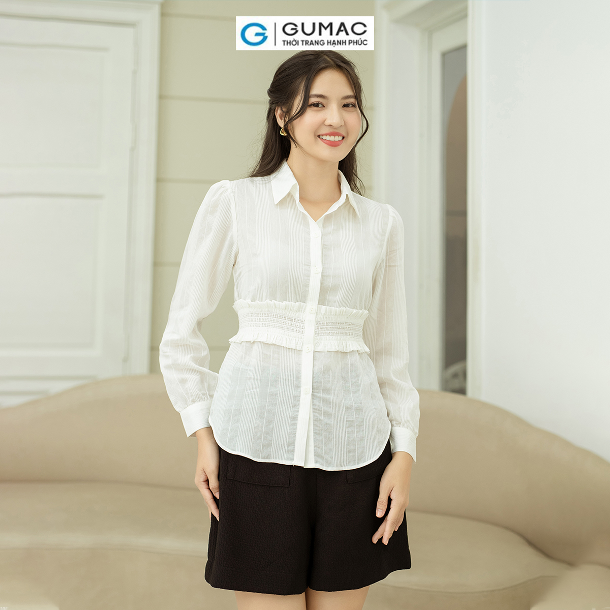Quần short kiểu túi đắp GUMAC QD09053