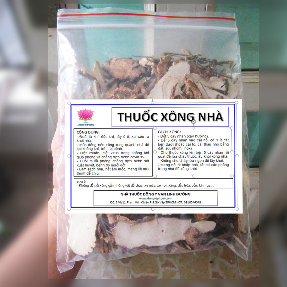 Thuốc xông nhà VLD đuổi xui xẻo, đuổi muỗi, lọc không khí, diệt khuẩn, làm sạch nhà