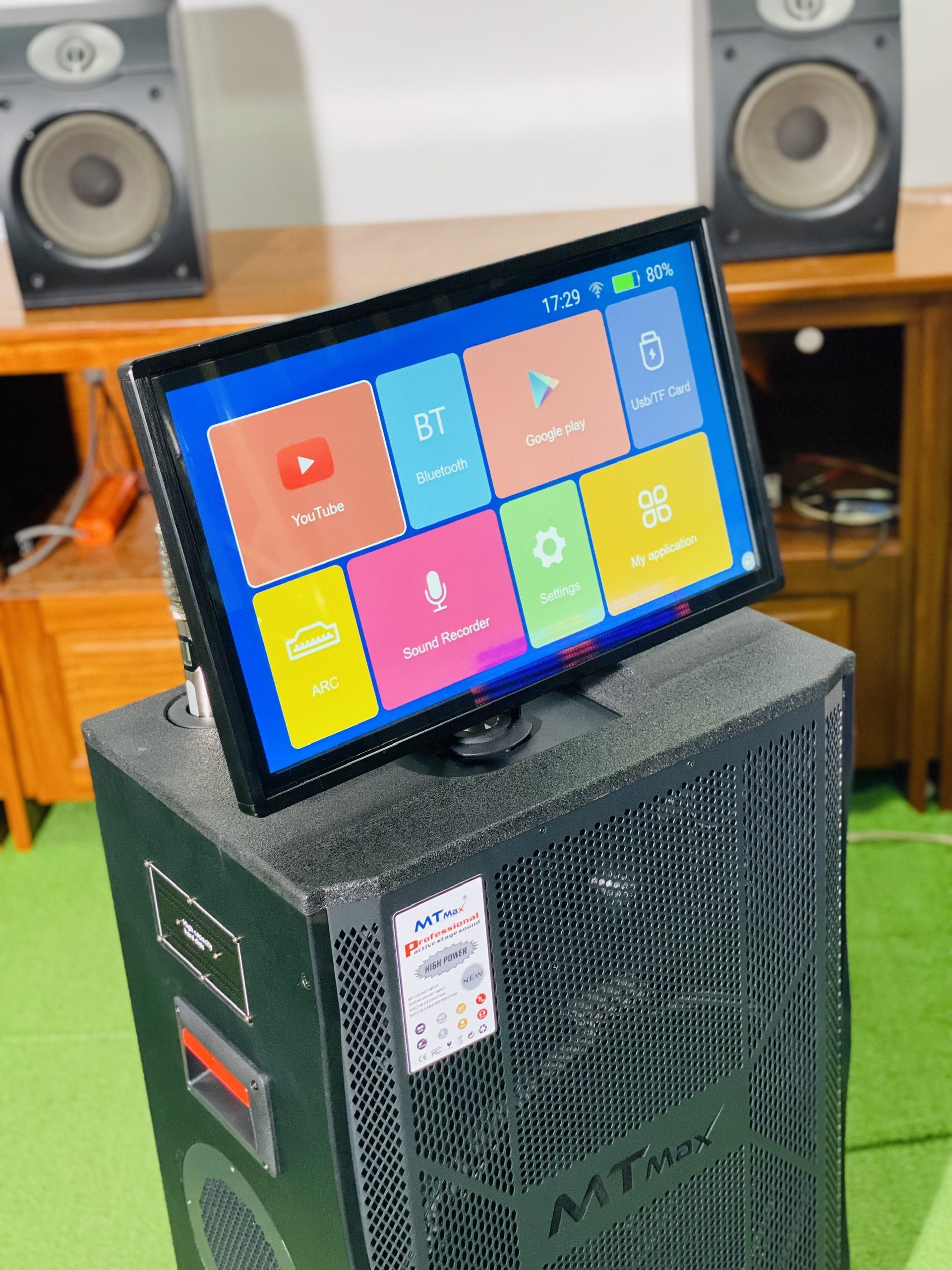Loa Màn Hình MTMAX TB3336 Bass30 Mới Nhất Đã Có Mặt Tại Việt Nam Màn Hình 19inch Góc Nhìn 178 Độ Công suất 500W Hệ Thống 5 Loa, 3 Đường Tiếng Đi Kèm Cặp Micro Kim Loại Sang Trọng Chống Hú Cao Cấp. HÀNG CHÍNH HÃNG