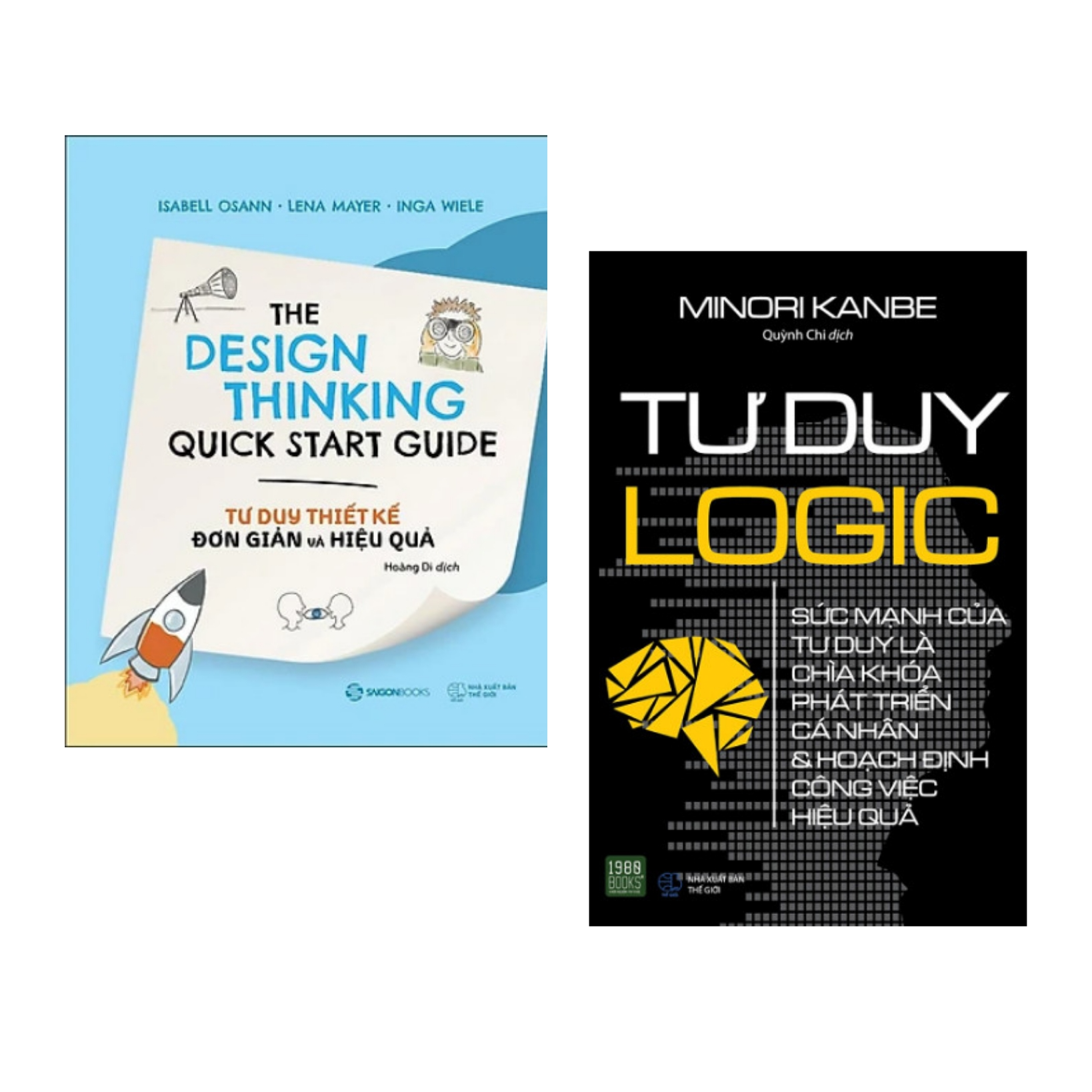 Combo 2 cuốn: Tư Duy Thiết Kế Đơn Giản Và Hiệu Quả + Tư Duy Logic ( Phát Triển Tư Duy Cá Nhân/ Tặng Kèm Bookmark)