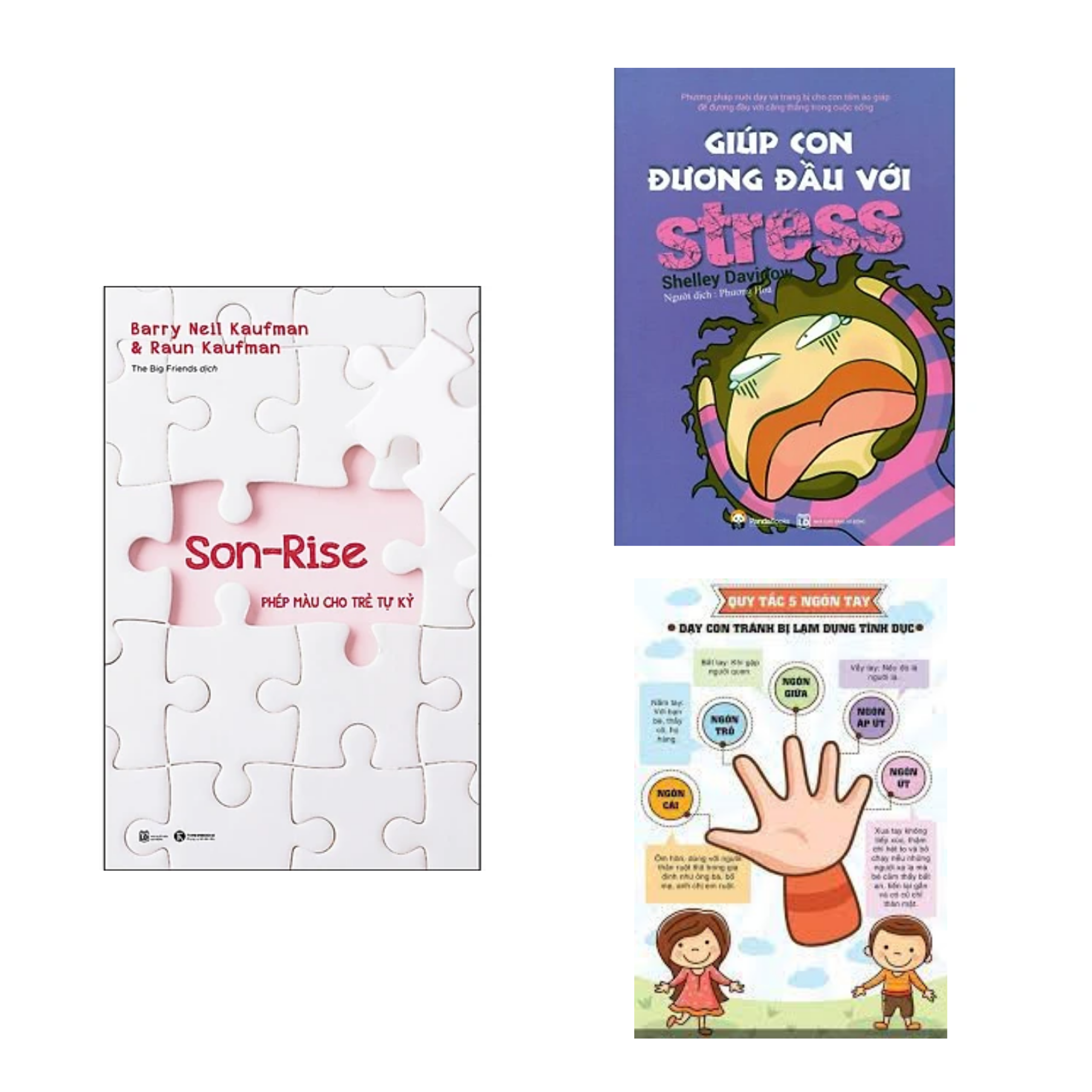 Cocmbo 2 cuốn: Son-Rise Phép Màu Cho Trẻ Tự Kỷ + Giúp Con Đương Đầu Với Stress / Phương pháp giúp cha mẹ hiểu con hơn/ Tặng Bookmark Happy Life