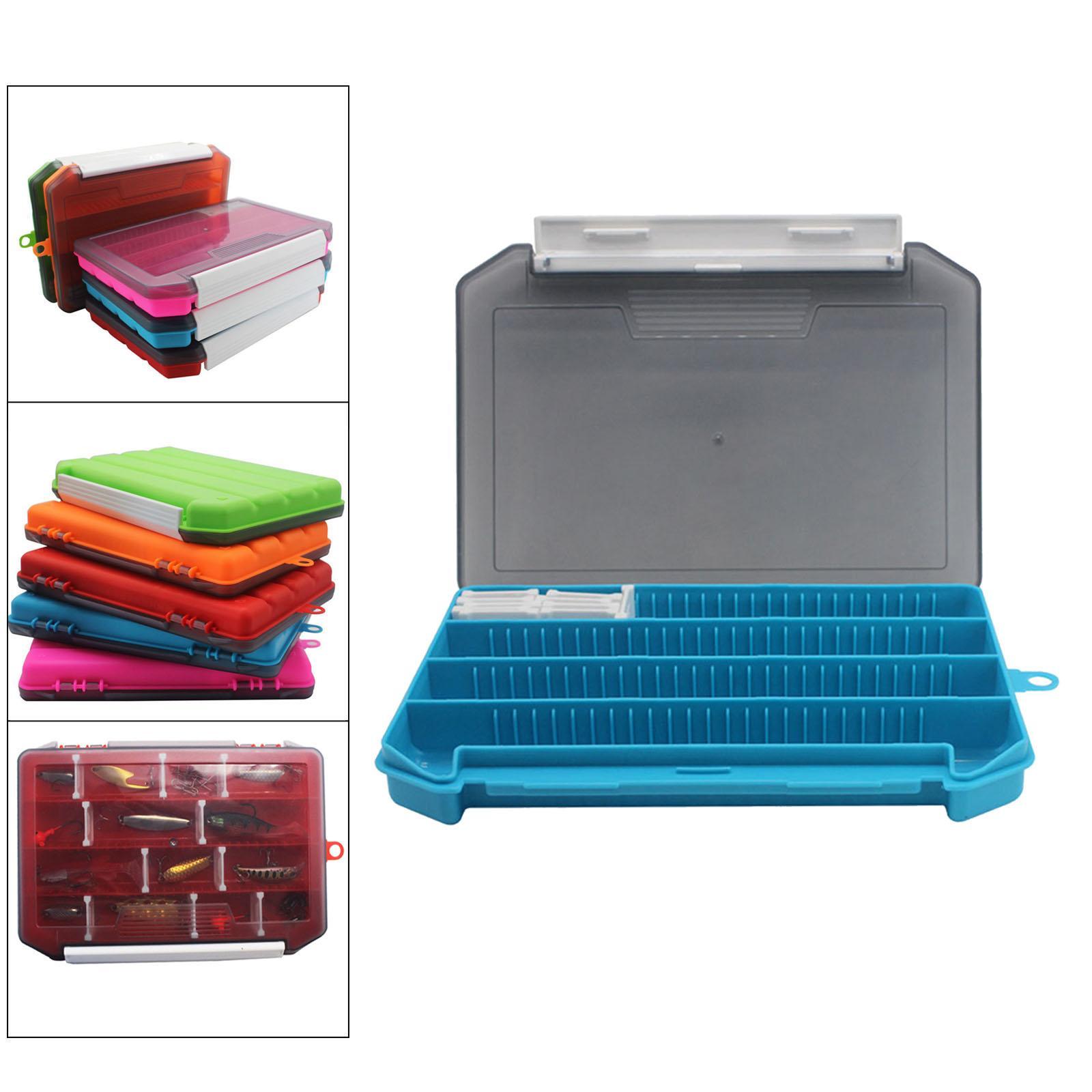 Fishing Box Tray Organizer Case Fishing Baits Hooks Rig Green