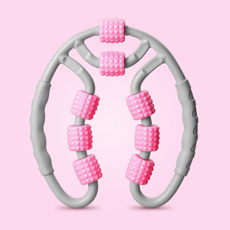 Hình Khuyên Cầm Tay Kẹp Bê Con Lăn Massage Thư Giãn Cơ Bắp Con Lăn Stovepipe 8 Bánh Yoga Vòng Chân Máy Massage 2021 Phong Cách Mới