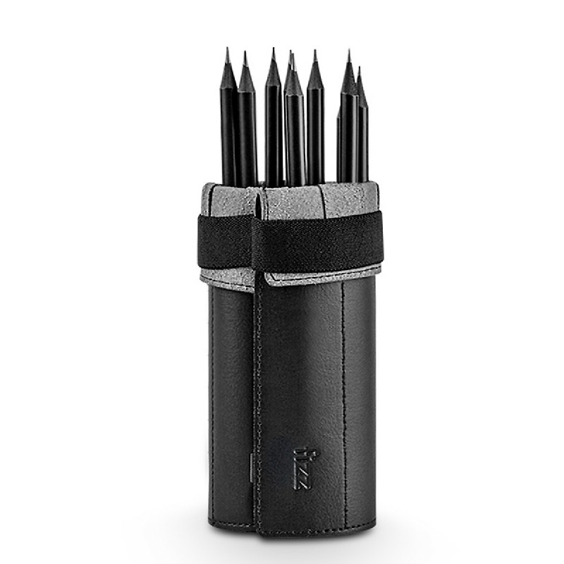Xiaomi Youpin Fizz Hộp đựng bút chì Dung lượng lớn Túi đựng bút chì Túi tổ chức Túi đựng bút bằng da sợi với 8 cây bút