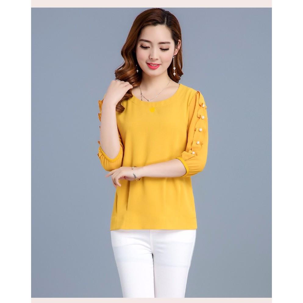 ÁO KIỂU TAY KẾT CHUỖI CAO CẤP TK121N