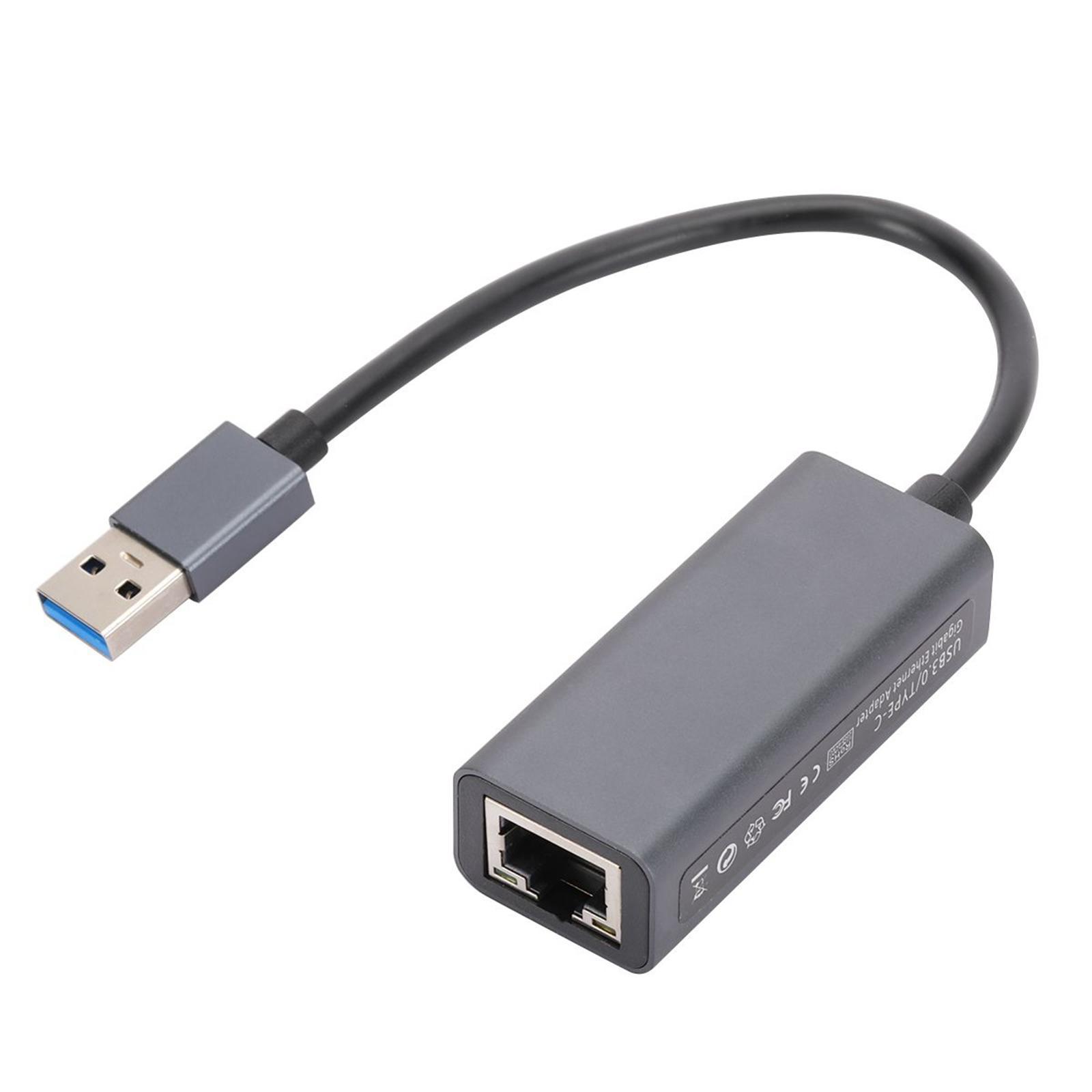 USB Ethernet Adapter, Dongle 10/100/1000Mbps High Speed Network Card for Windows PC Laptop