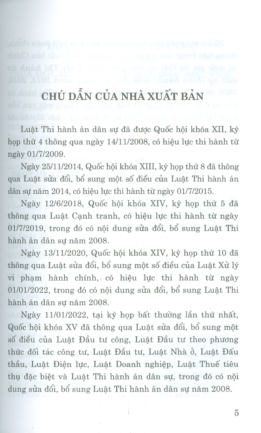 Luật Thi Hành Án Dân Sự (Hiện Hành) (Sửa Đổi, Bổ Sung Năm 2014, 2018, 2020, 2022)
