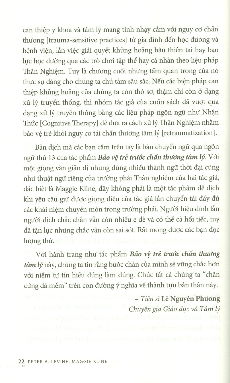 Bảo Vệ Trẻ Trước Chấn Thương Tâm Lý