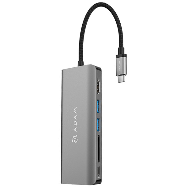 Cổng Chuyển Adam Elements 6 in 1 USB-C CASA PD 100W - Hàng Chính Hãng