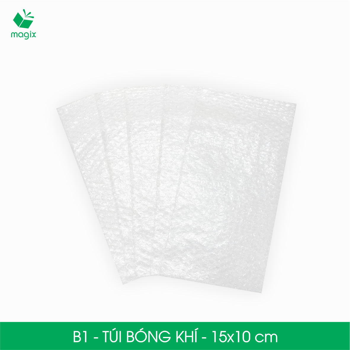 B1 - 15x10 cm - 25 Túi bóng khí chống sốc đóng hàng - Túi gói hàng, bọc chống sốc, xốp chống sốc