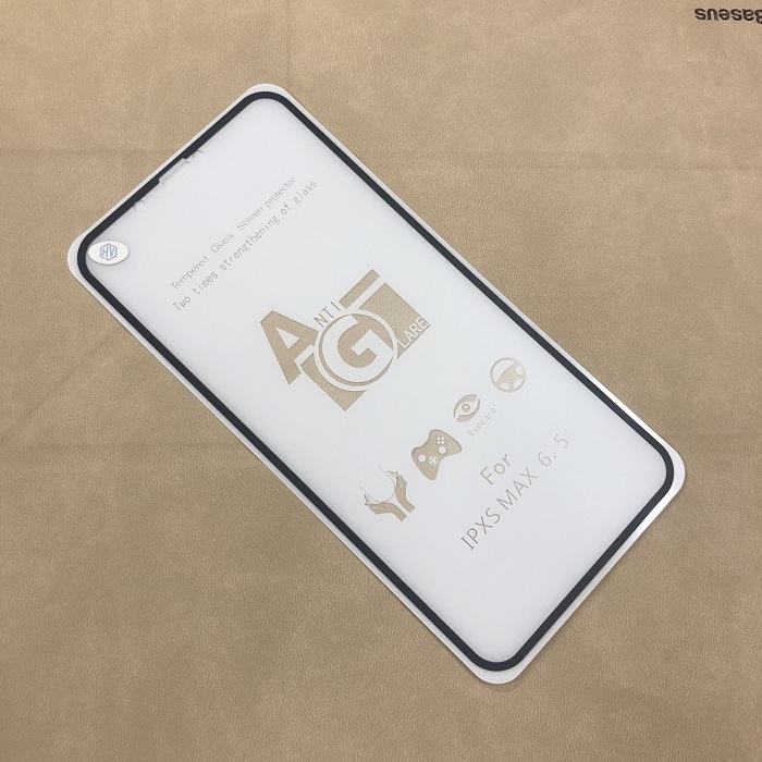 Tấm dán cường lực full màn hình chống vân tay dành cho iPhone XS Max