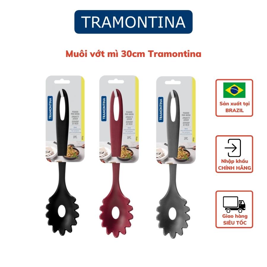 Muôi Vớt Mỳ Tramontina 30cm Bằng Nhựa PA An Toàn Cho Sức Khỏe Chịu Nhiệt Đến 180 Độ C Nhập Khẩu Brazil