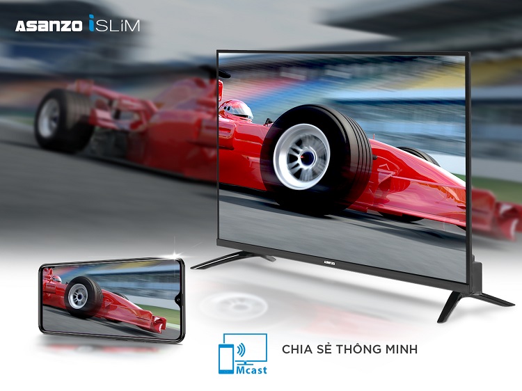 Smart Tivi Asanzo 43 inch 43SL600 - Android TV, Wifi, Youtube - Hàng chính hãng