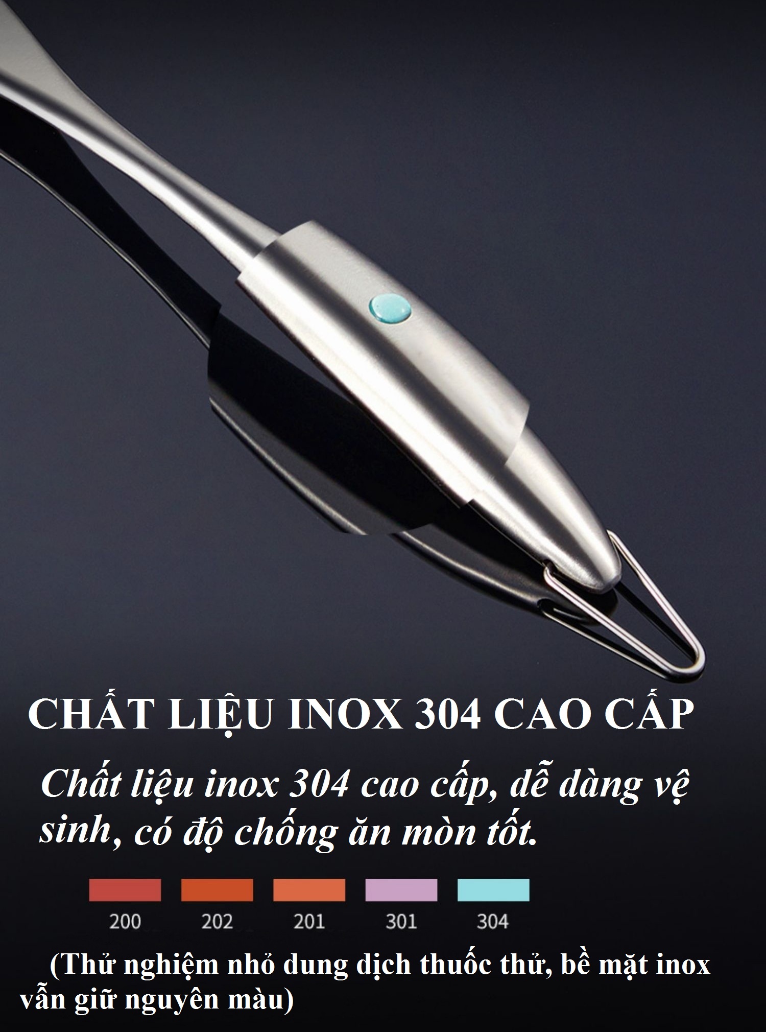 Muỗng xào DandiHome Inox 304 kết hợp bề mặt muỗng silicon cao cấp - chịu được nhiệt độ cao, an toàn với chảo chống dính