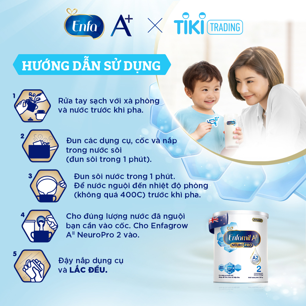 Sữa bột Enfamil A2 Neuropro 2 cho trẻ từ 6 - 12 tháng tuổi – 350g