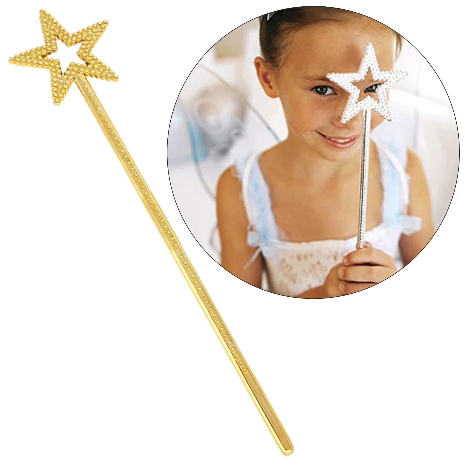 Star Wand Fairy Princess Stick Girls Dress up for Role Play Birthday Halloween