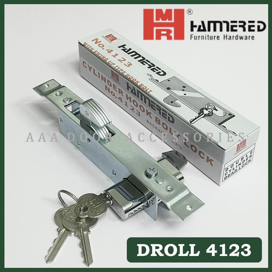 Khoá đơn móc cửa sắt kéo Đài Loan hiệu Hammered loại tốt