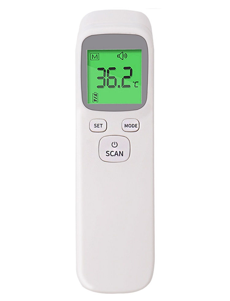 Máy đo nhiệt độ hồng ngoại cảnh báo sốt cao cấp FPT1001 ( Tặng kèm nhiệt ẩm kế mini - Giao màu ngẫu nhiên)