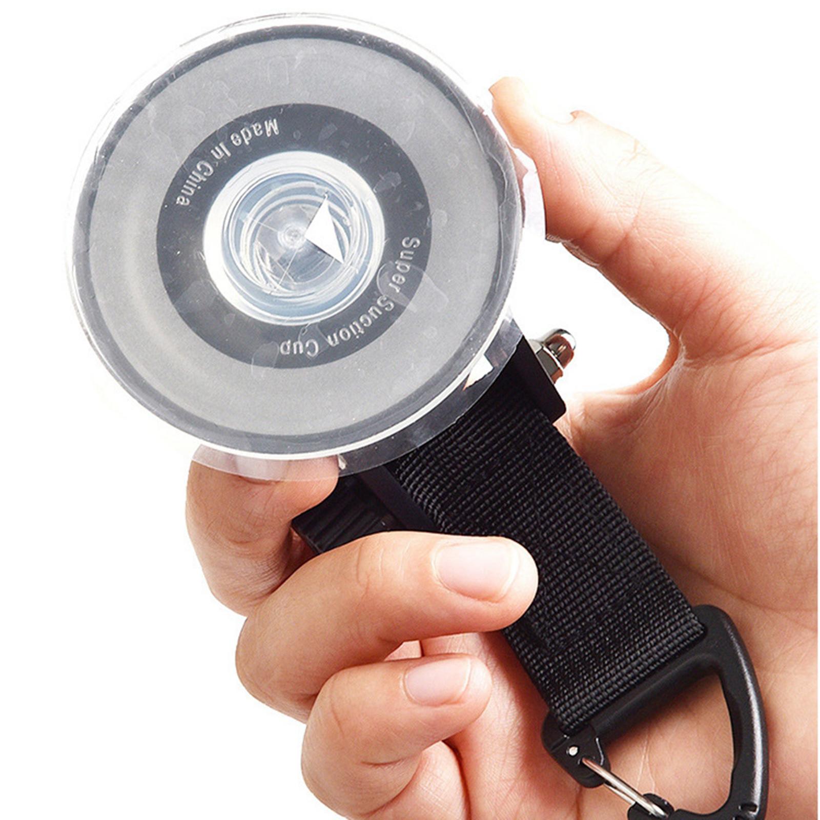 2X Heavy Duty Power Reusable Carabiner Suction Cup Hook Waterproof for