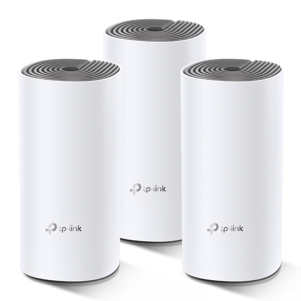 Hệ thống Wi-Fi Mesh TP-Link Deco E4 Cho Gia Đình AC1200 (3 Packs) - Hàng chính hãng