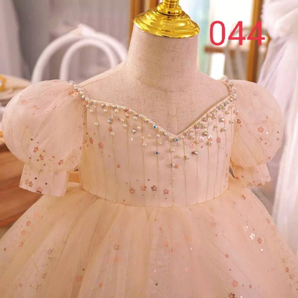 Váy công chúa hồng da cho bé gái từ 8-40 kí
