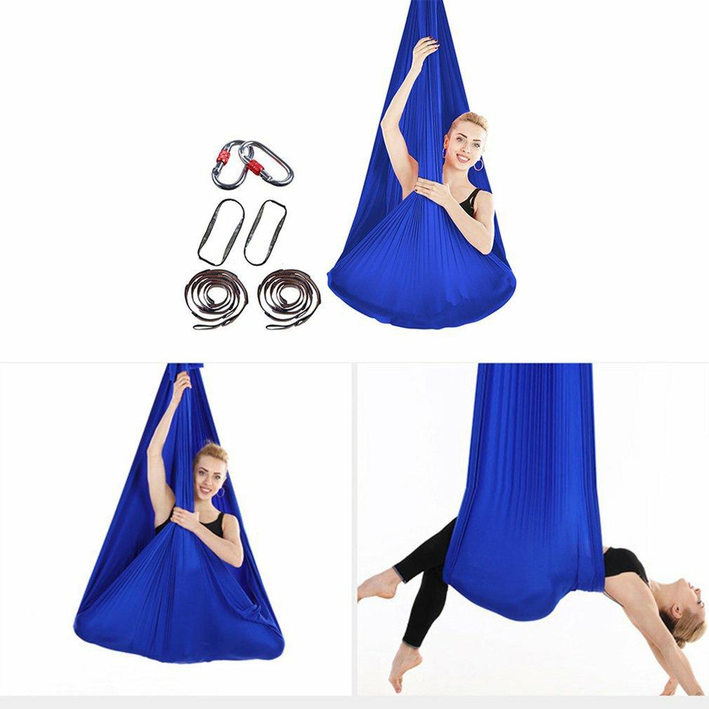 Cảm Giác Đầm Dành Cho Trẻ Em Và Thanh Thiếu Niên Trên Không Co Giãn Yoga Võng Trong Nhà Xoay Cho Bé Tập Thể Dục Đào Tạo Phụ Kiện Tập Yoga Dây