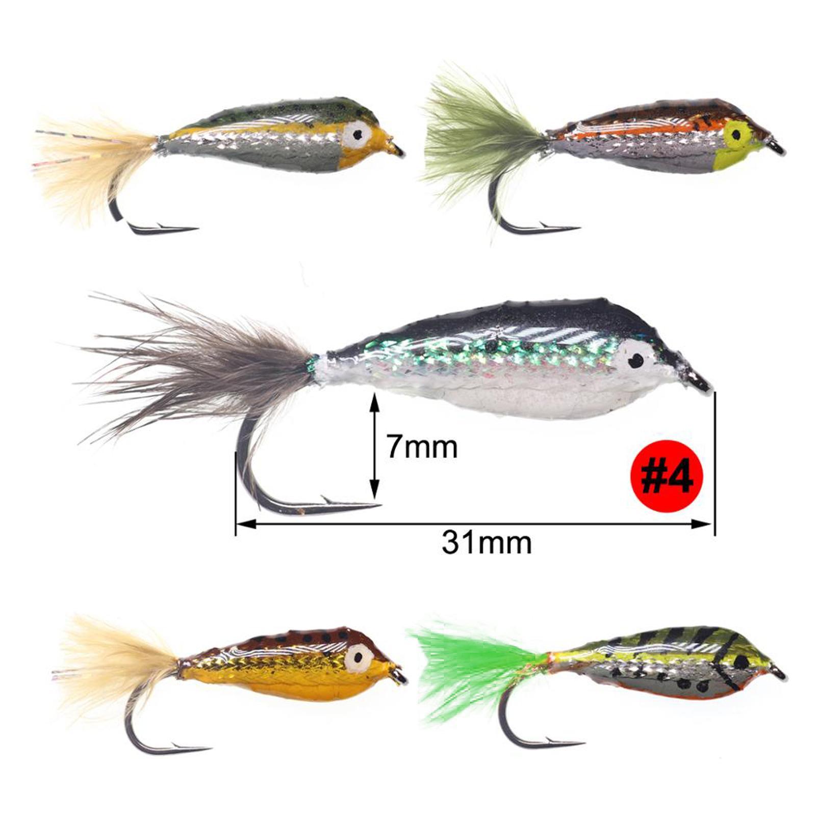 Fishing Bass Pike Flies for Trout Bass Fishing Multiple Colors Fly Fishing Hard Fishing Lures