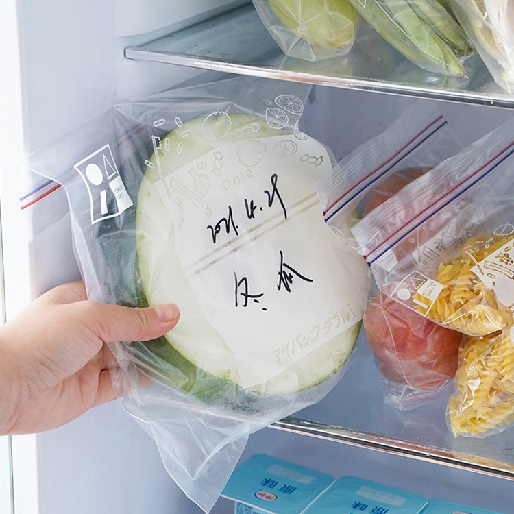 Túi zip nhựa Pe đựng thực phẩm trong suốt có thể tái sử dụng