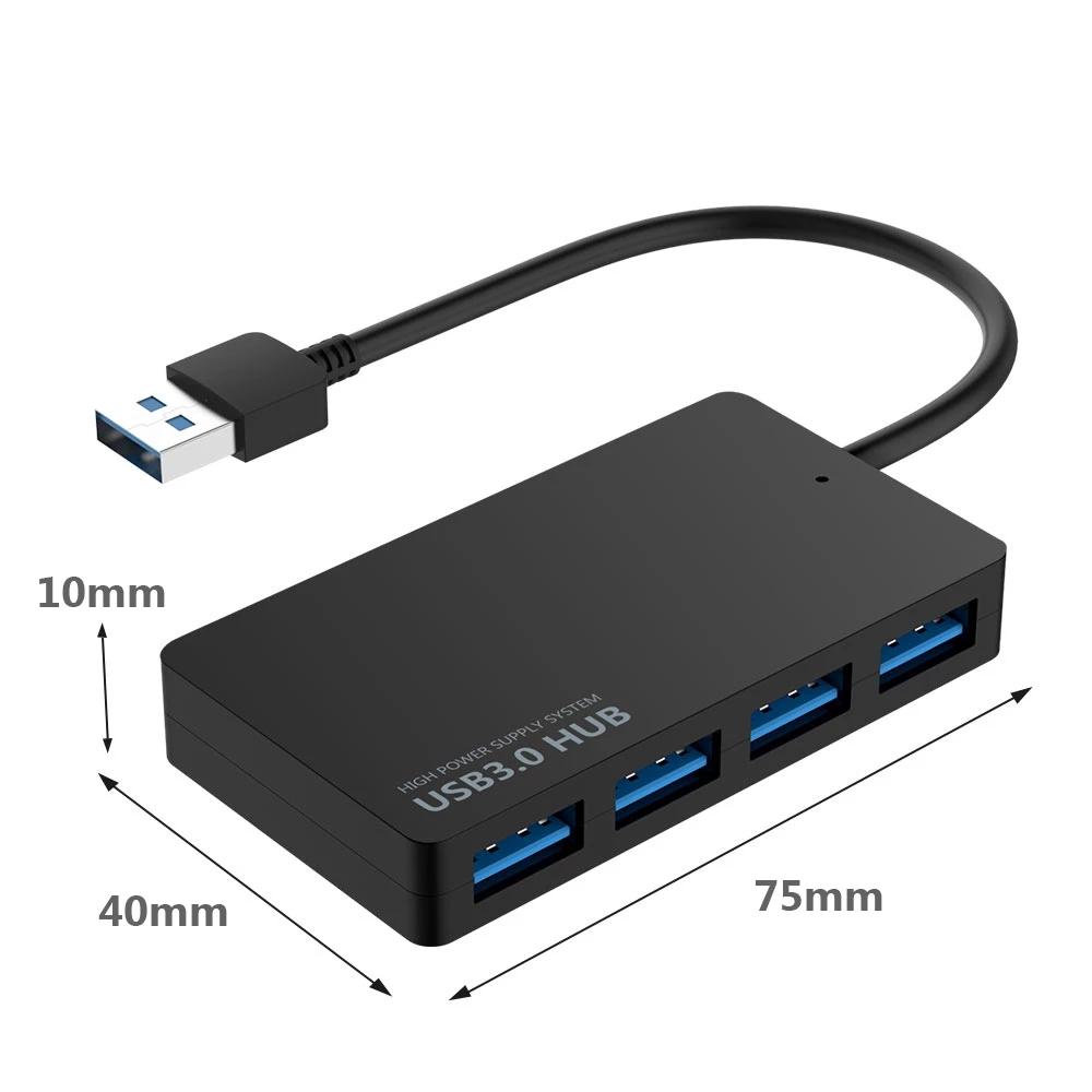 Hub USB 3.0 Cho Laptop Máy Tính Tốc Độ Cao USB 3.0 Bên Ngoài 4 Cổng Adapter Bộ Chia USB Mở Rộng Máy Tính phụ Kiện