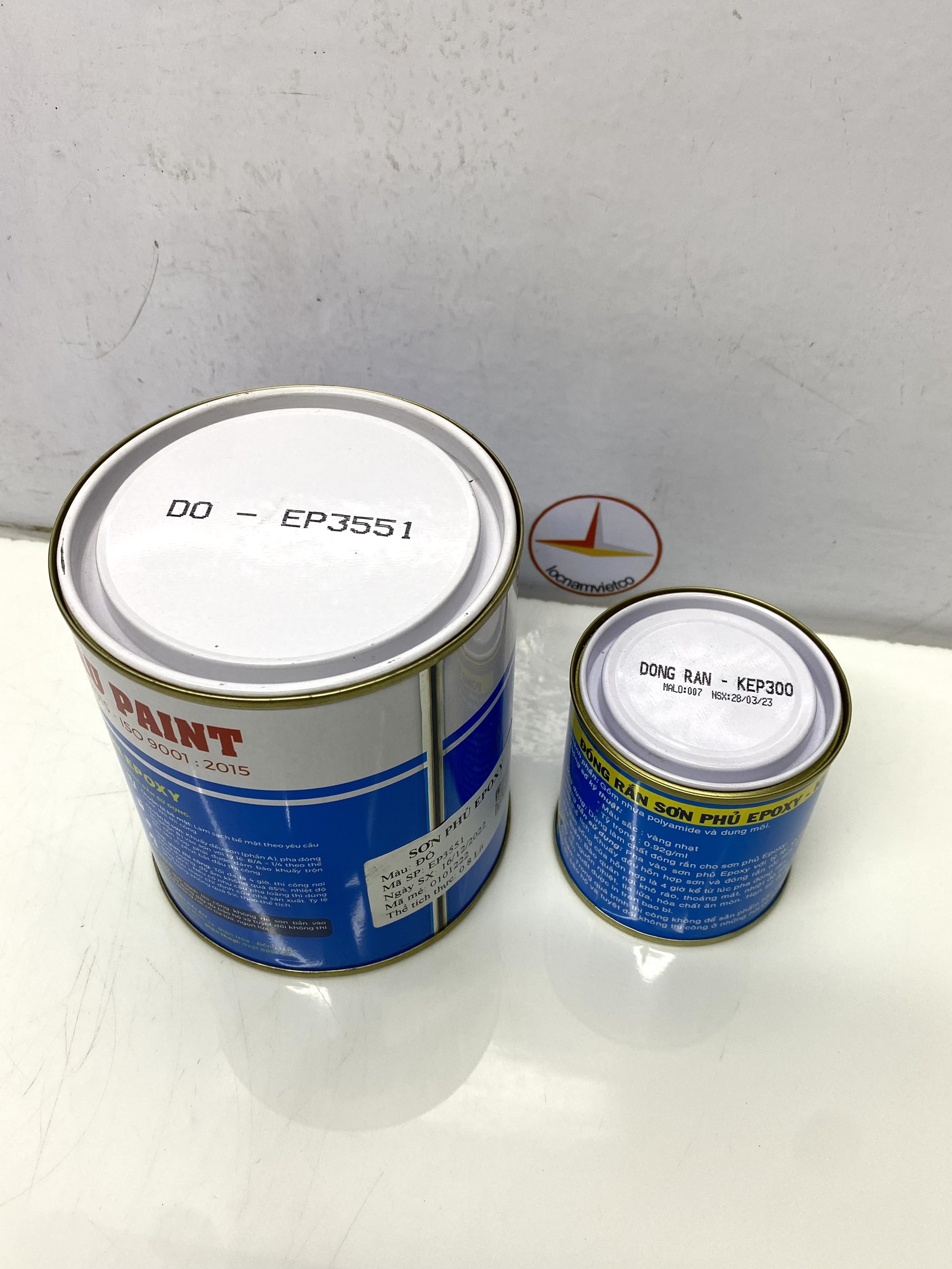 Sơn epoxy Hải Âu màu đỏ EP551 1L/Bộ