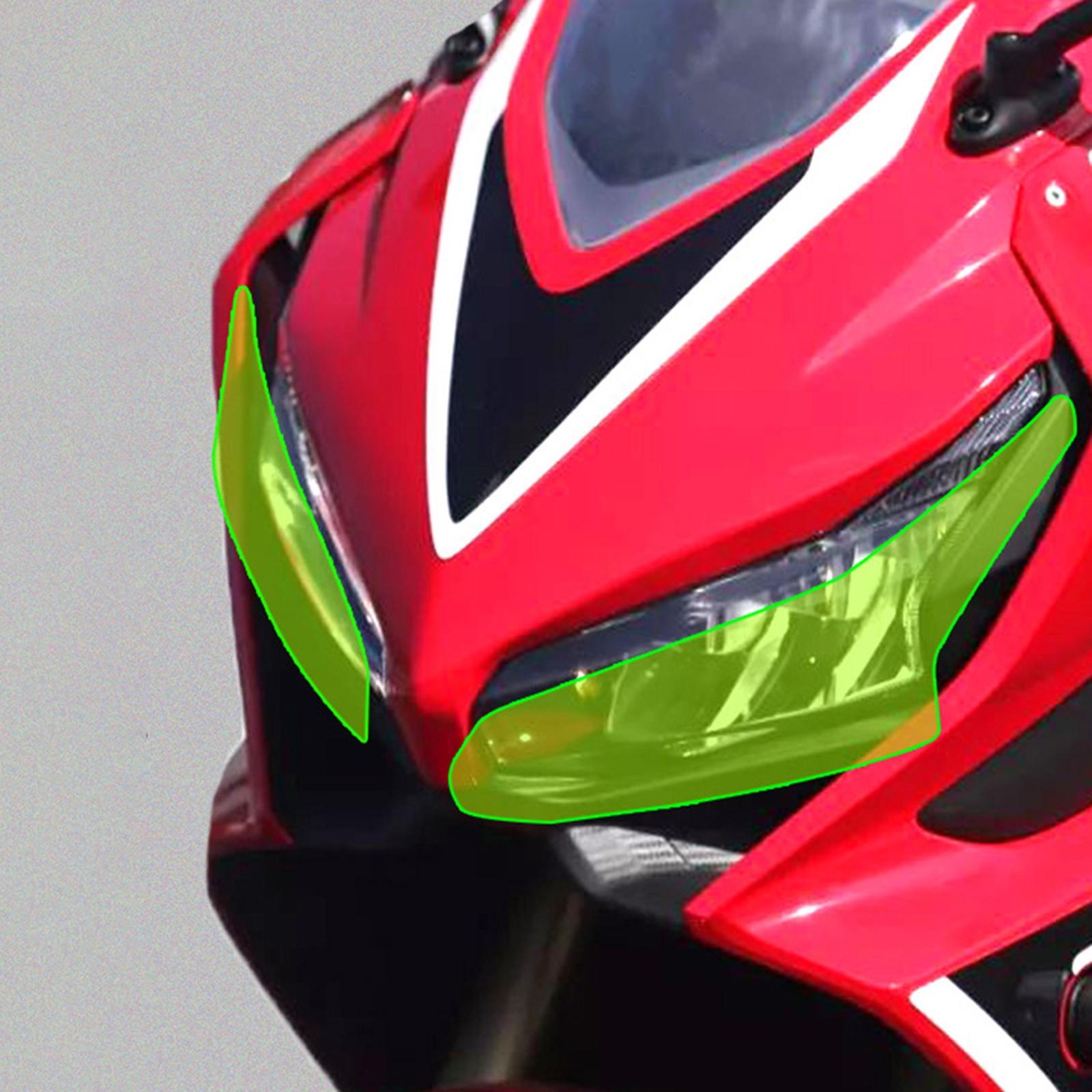 1 Pair Motorcycle Front Headlight Guard for CBR650R 2019-2021 Green