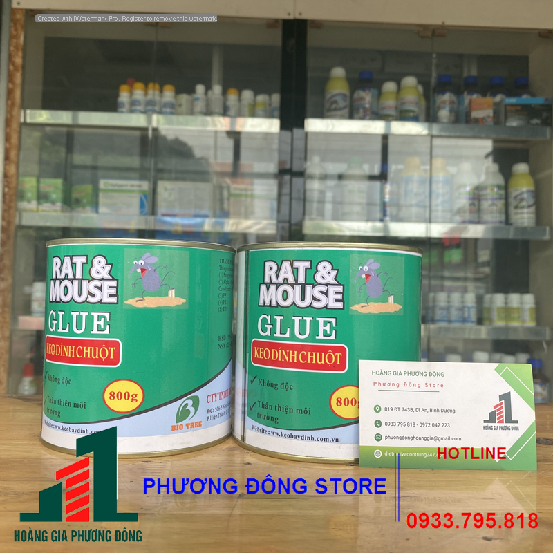 Keo bẫy chuột dạng lon_lon 800g