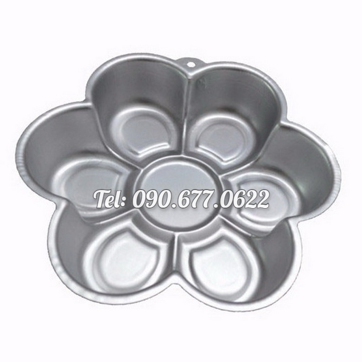 Khuôn làm bánh, rau câu hoa mai 6 cánh – Loại 26 cm – Mã số 1066