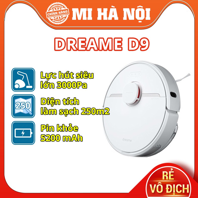 Robot hút bụi Xiaomi Dreame D9 Hàng Chính Hãng – Bản Quốc tế