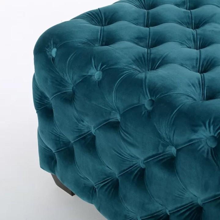 Ghế sofa đôn vuông vải nhung Juno Sofa HFC-GDV04-0.73 cao cấp
